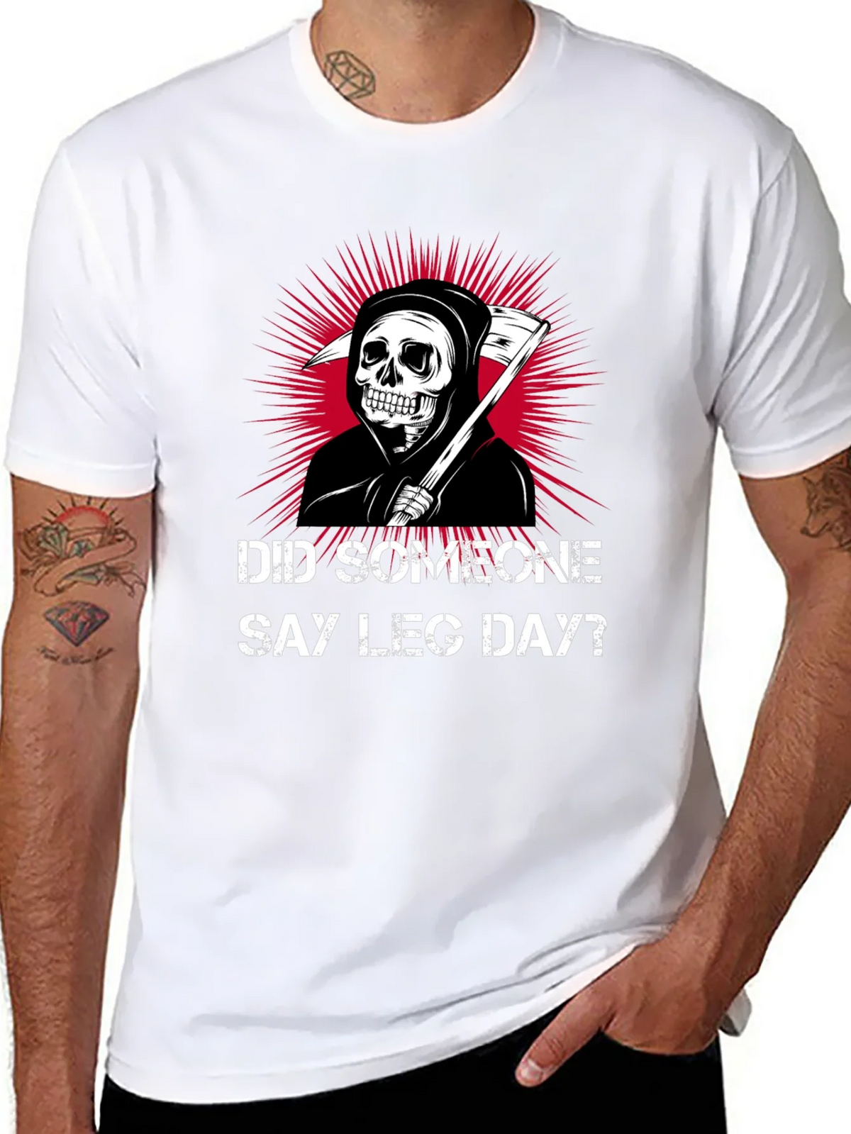 Did Someone Say Leg Day? T-Shirt product image 7