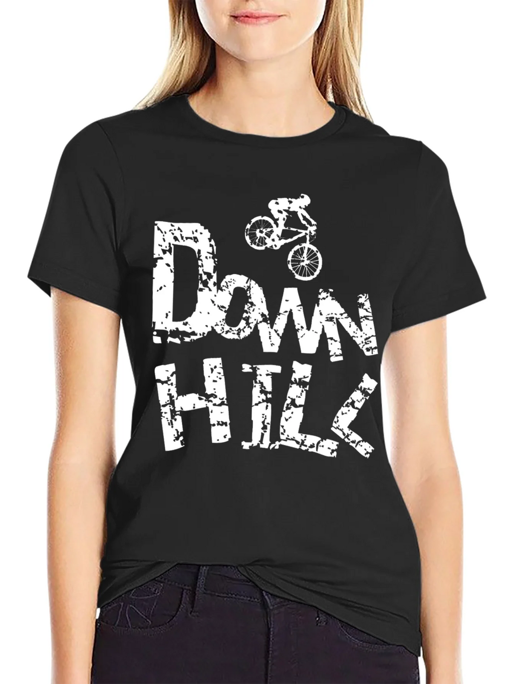 Downhill Mountain Bike T-Shirt - Black Graphic Tee product image 2