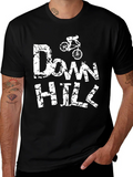 Downhill Mountain Bike T-Shirt - Black Graphic Tee product image 1