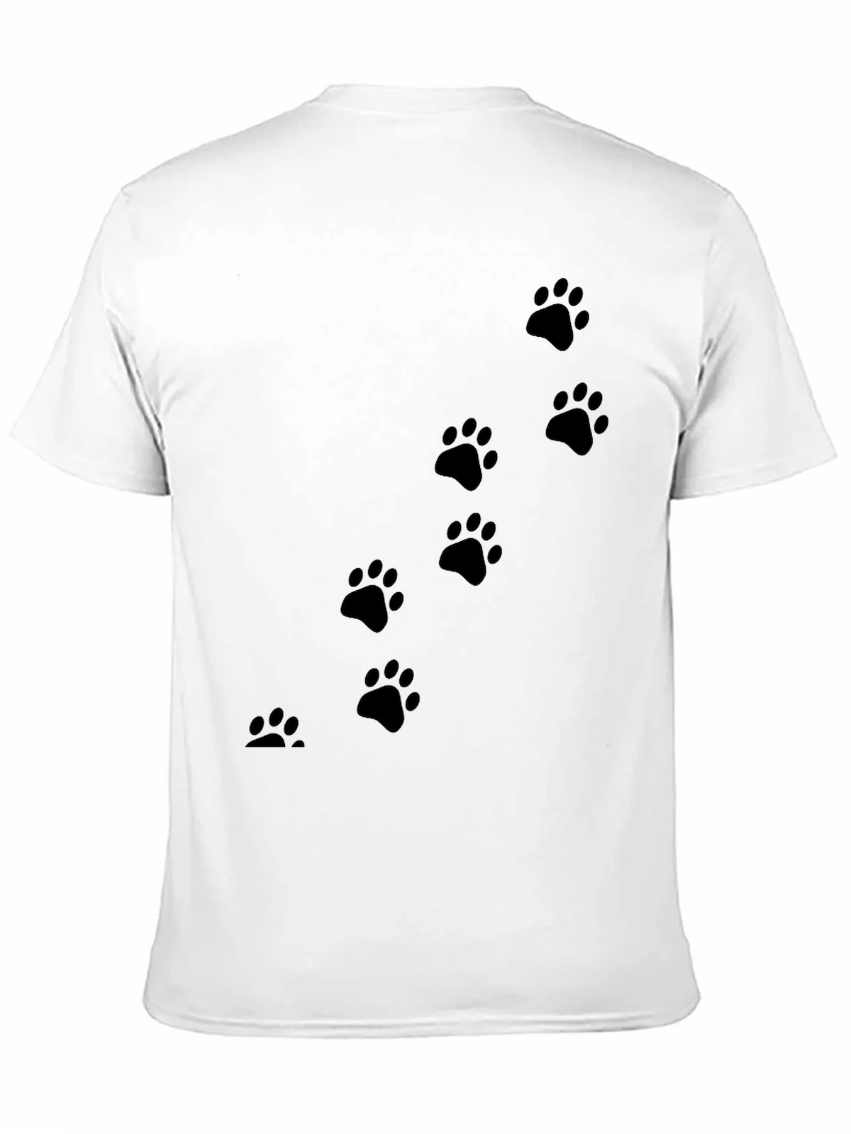 Black Paw Print T-Shirt for Animal Lovers product image 10