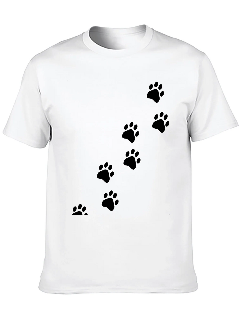 Black Paw Print T-Shirt for Animal Lovers product image 9