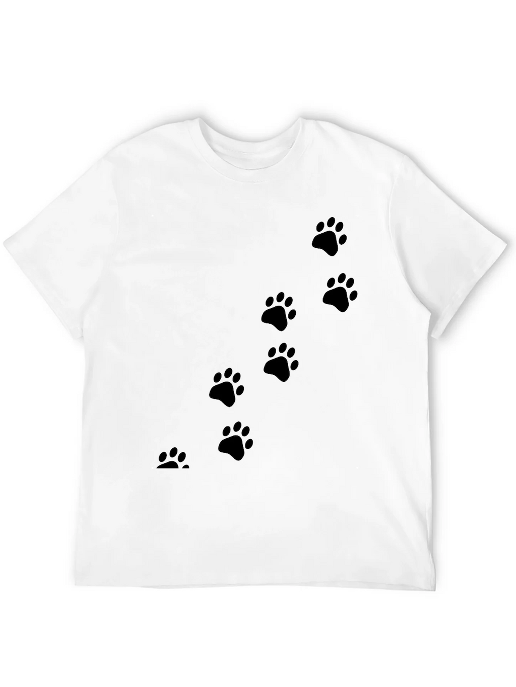 Black Paw Print T-Shirt for Animal Lovers product image 11