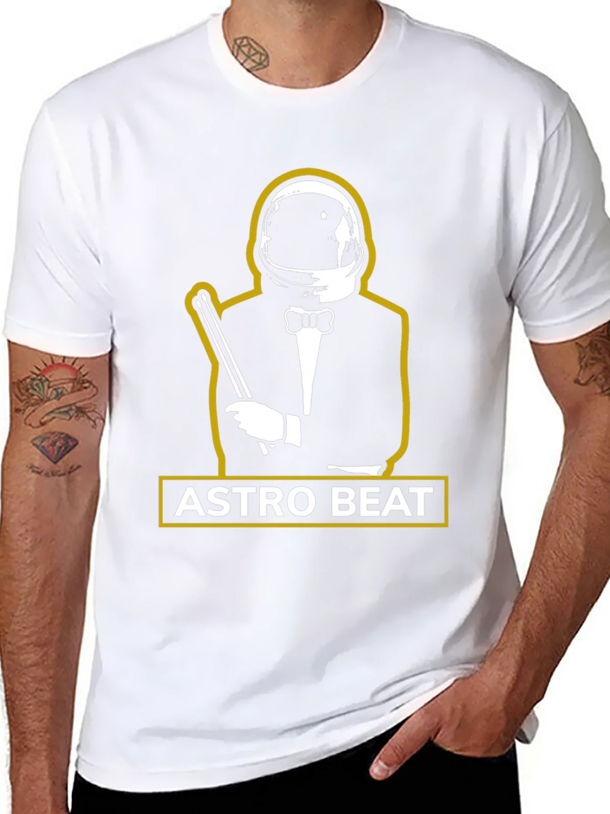 Astro Beat Graphic Tee - Stylish Astronaut Design product image 7