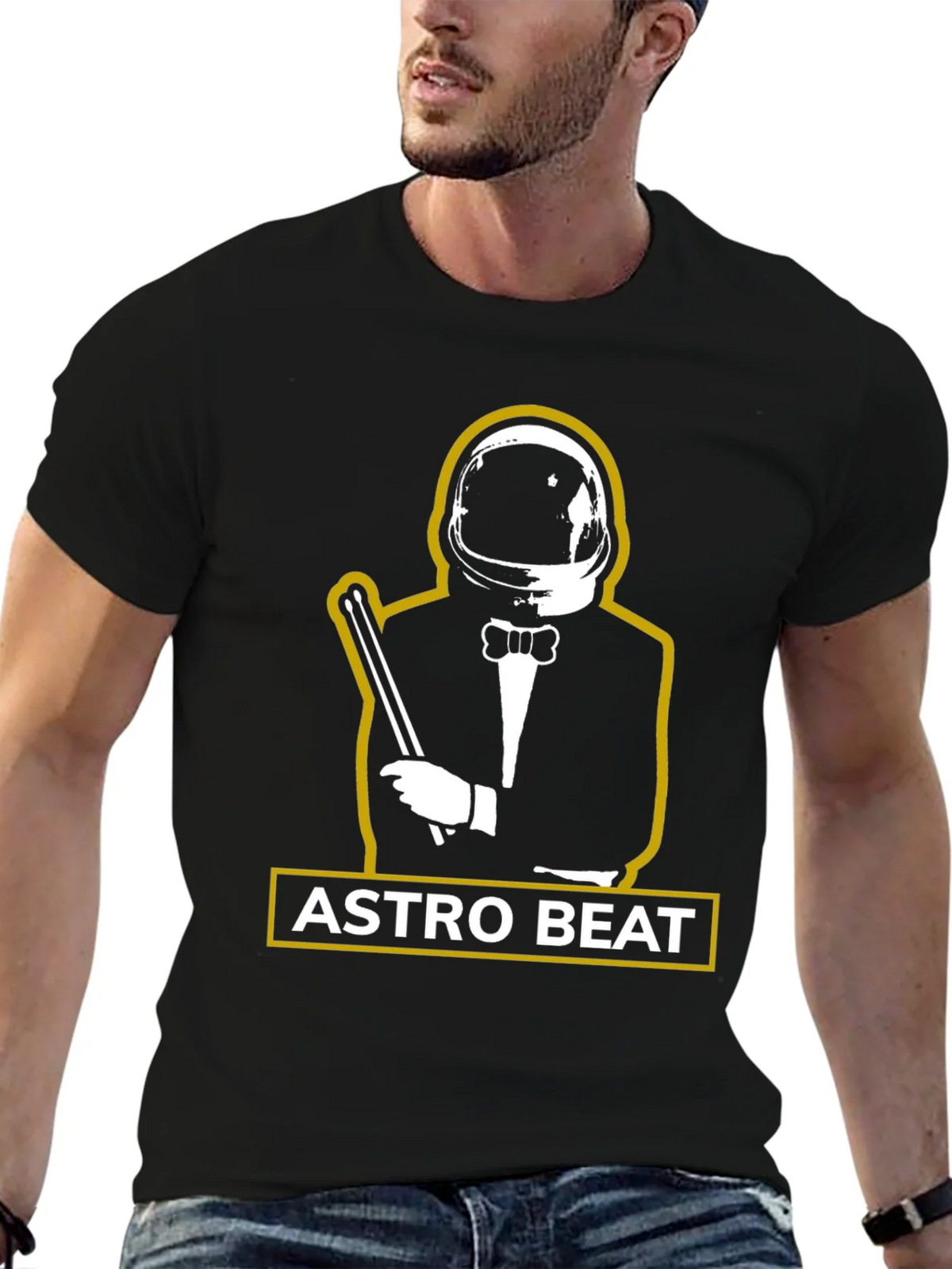 Astro Beat Graphic Tee - Stylish Astronaut Design product image 6
