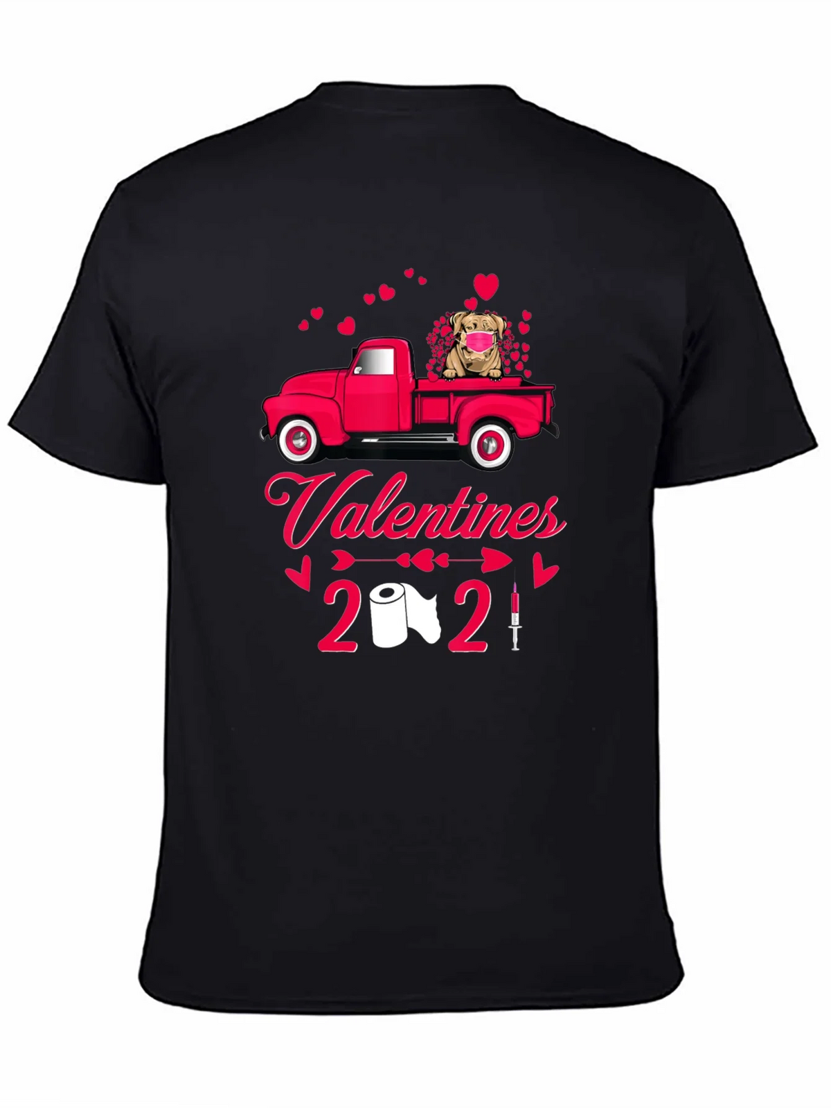 Valentines Day 2021 Dog Truck T-Shirt product image 2