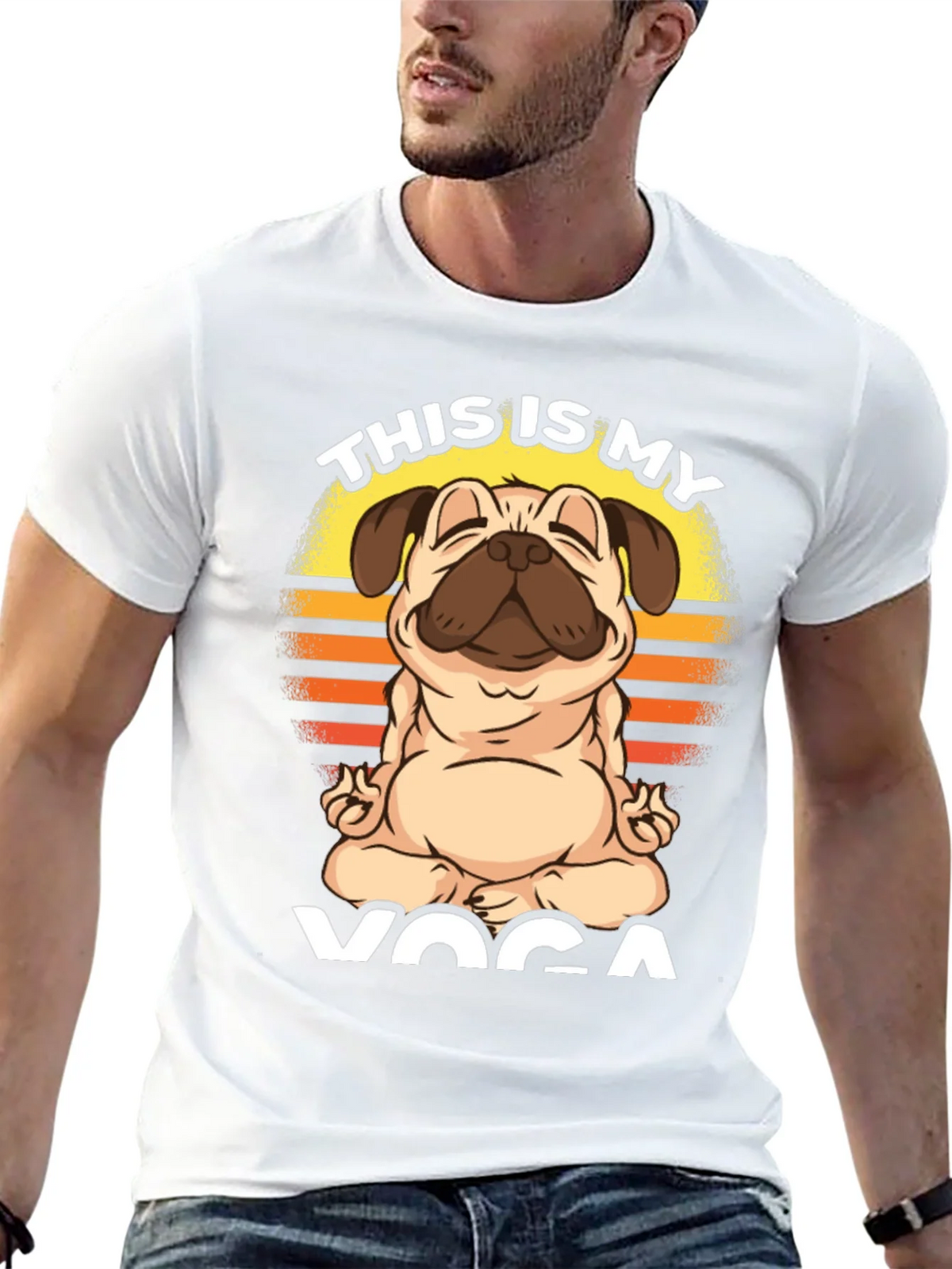 Pug Yoga T-Shirt - This is My product image 12