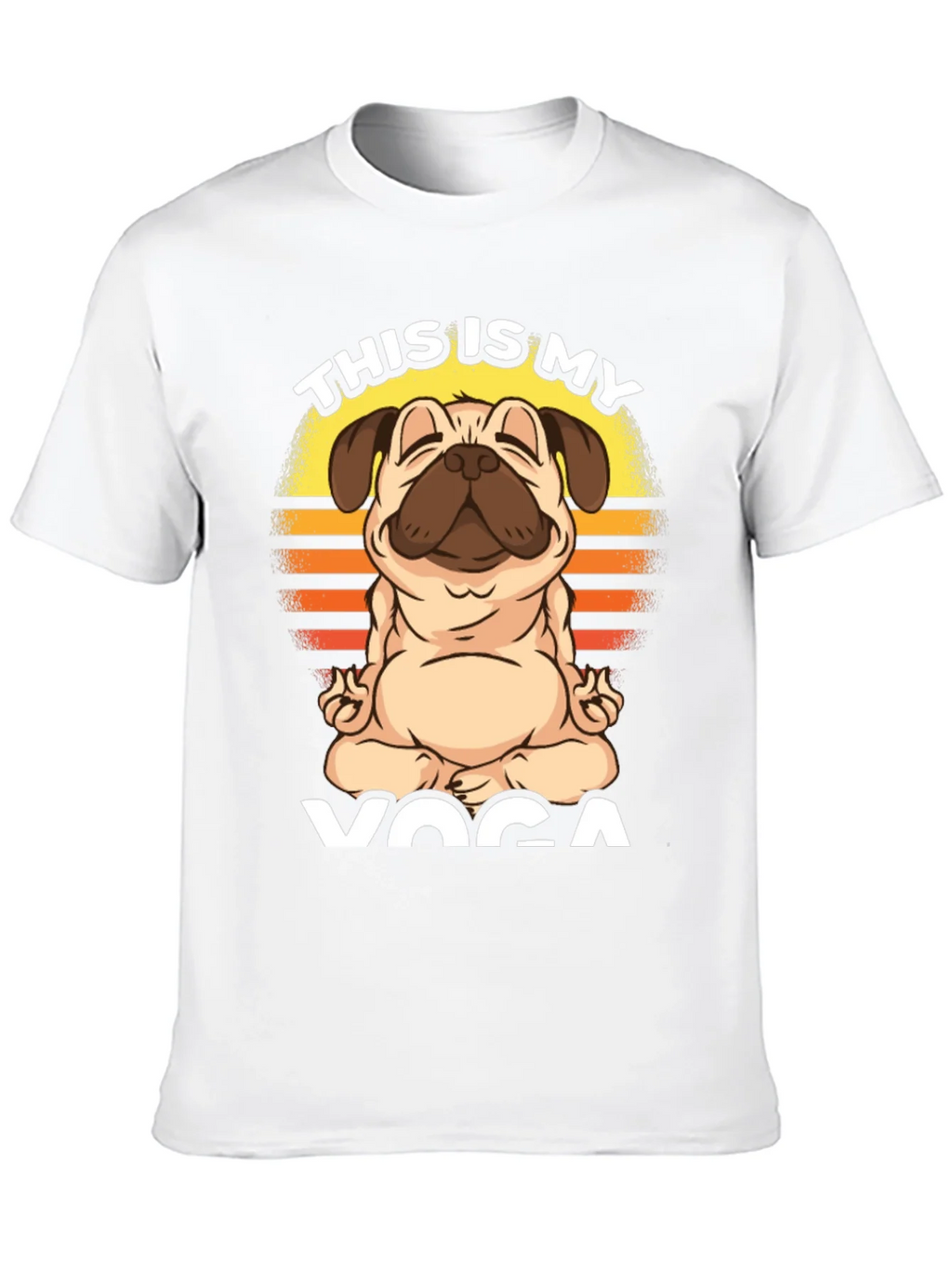 Pug Yoga T-Shirt - This is My product image 9