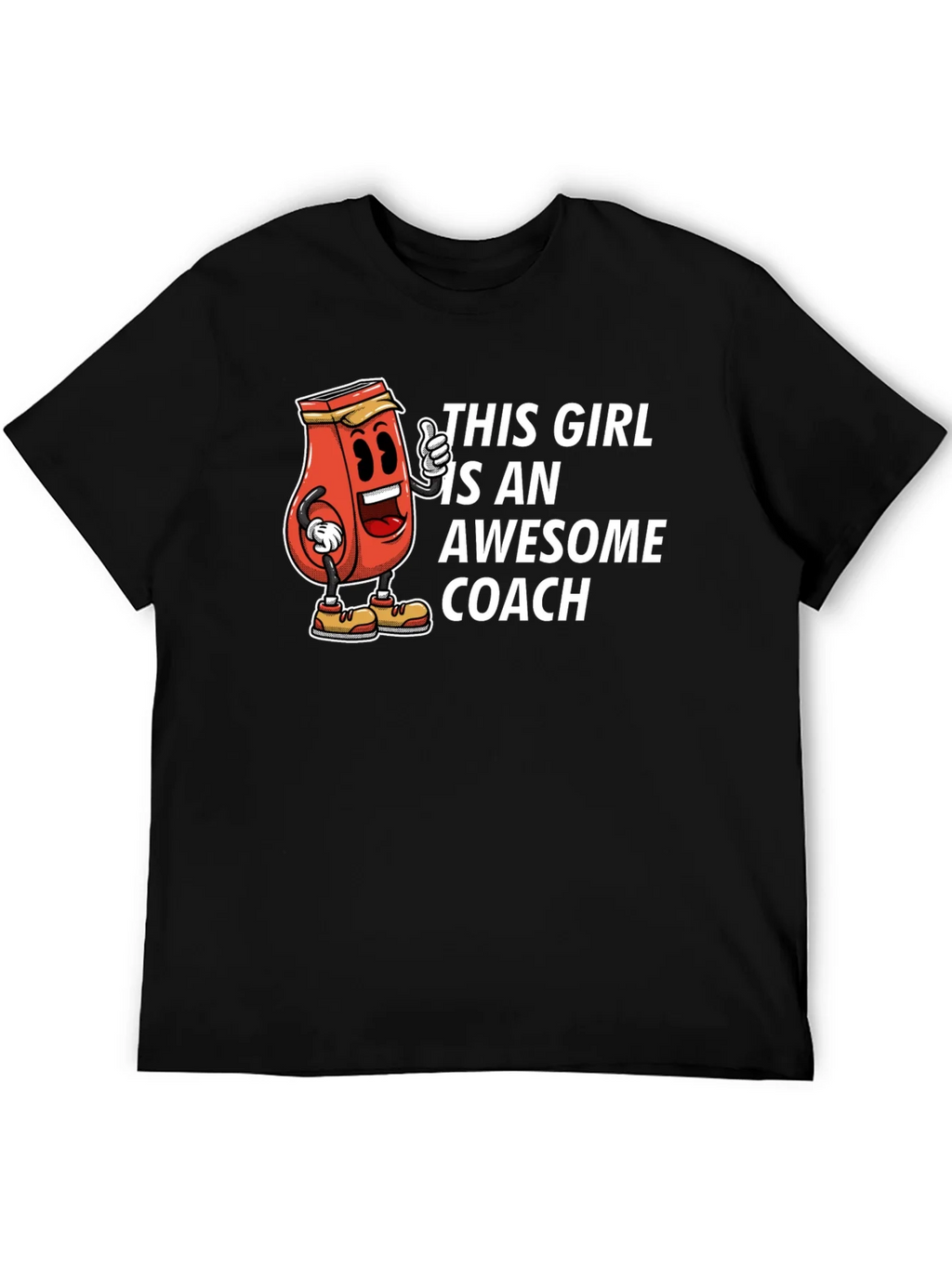 Awesome Coach T-Shirt - Funny Ketchup Girl Design product image 5