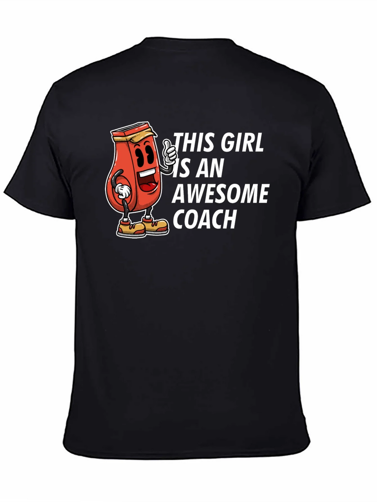 Awesome Coach T-Shirt - Funny Ketchup Girl Design product image 4