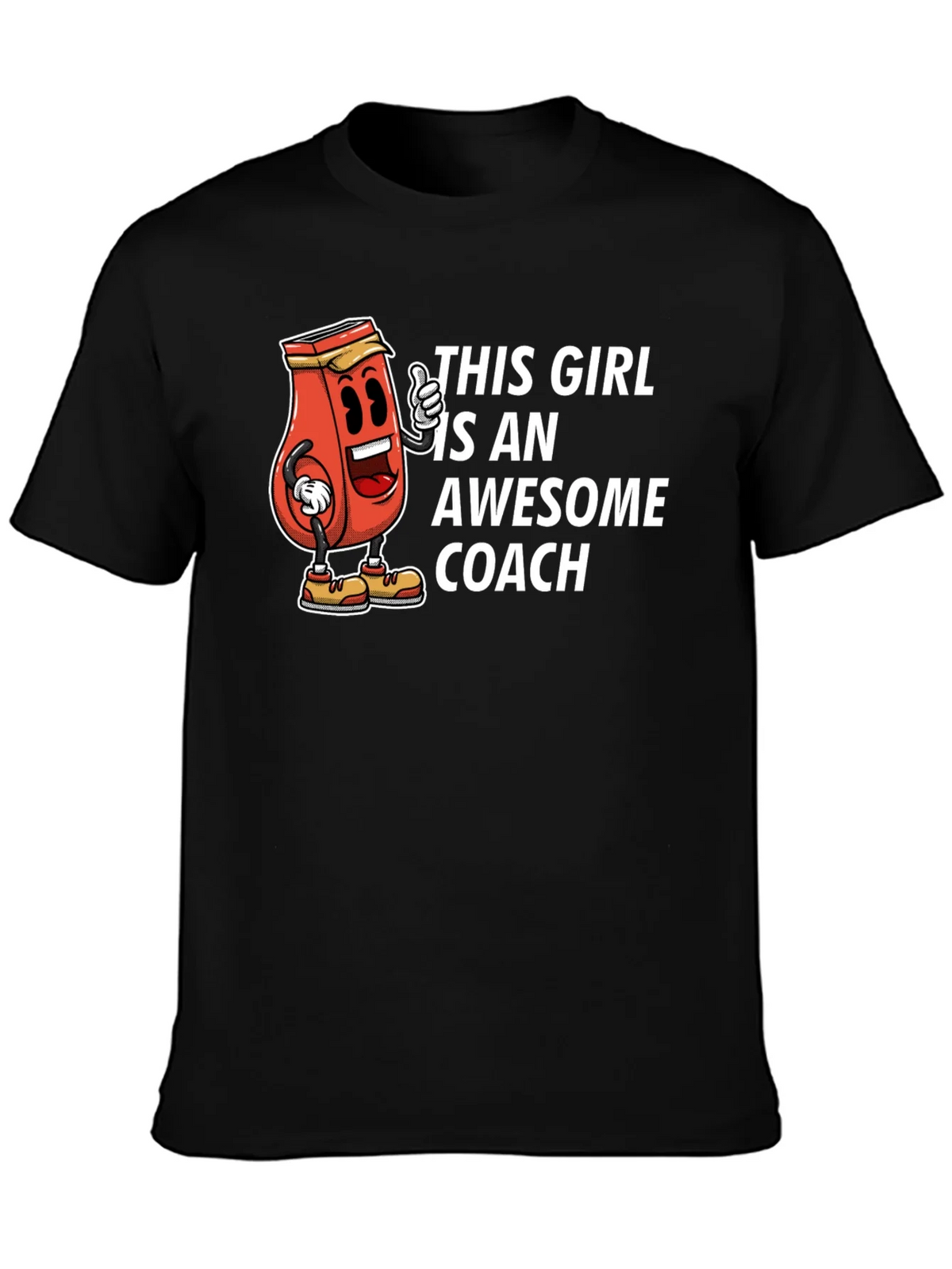 Awesome Coach T-Shirt - Funny Ketchup Girl Design product image 3