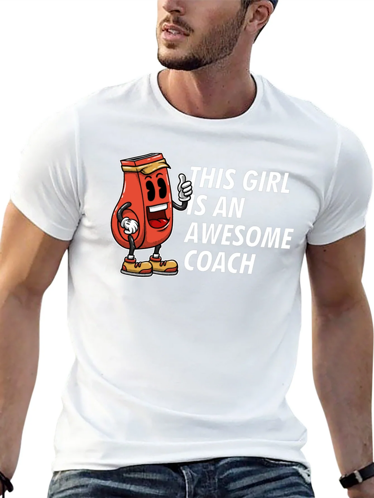 Awesome Coach T-Shirt - Funny Ketchup Girl Design product image 12