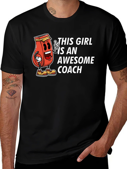 Awesome Coach T-Shirt - Funny Ketchup Girl Design product image 1