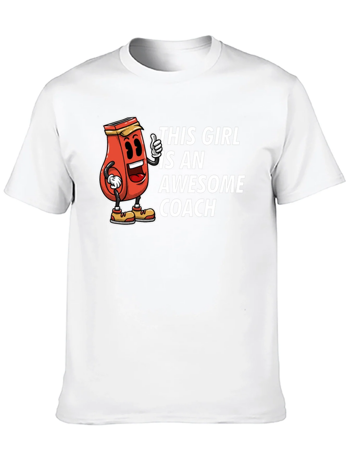 Awesome Coach T-Shirt - Funny Ketchup Girl Design product image 9