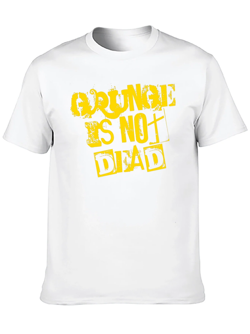 Grunge Is Not Dead Graphic Tee - Black Cotton T-Shirt product image 9