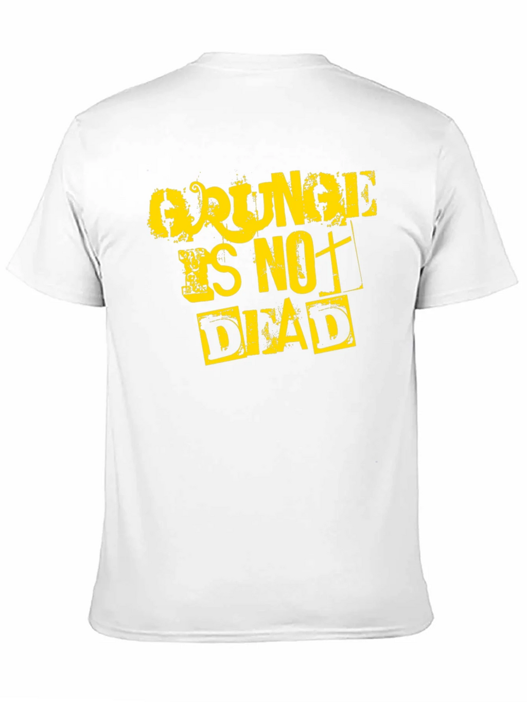 Grunge Is Not Dead Graphic Tee - Black Cotton T-Shirt product image 10