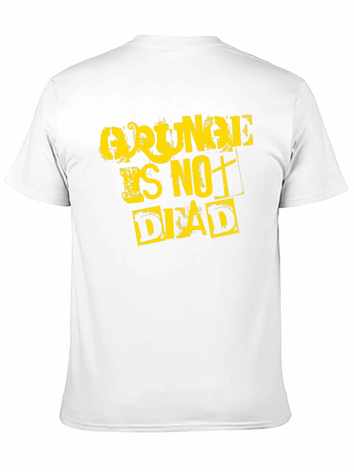Grunge Is Not Dead Graphic Tee - Black Cotton T-Shirt product image 10