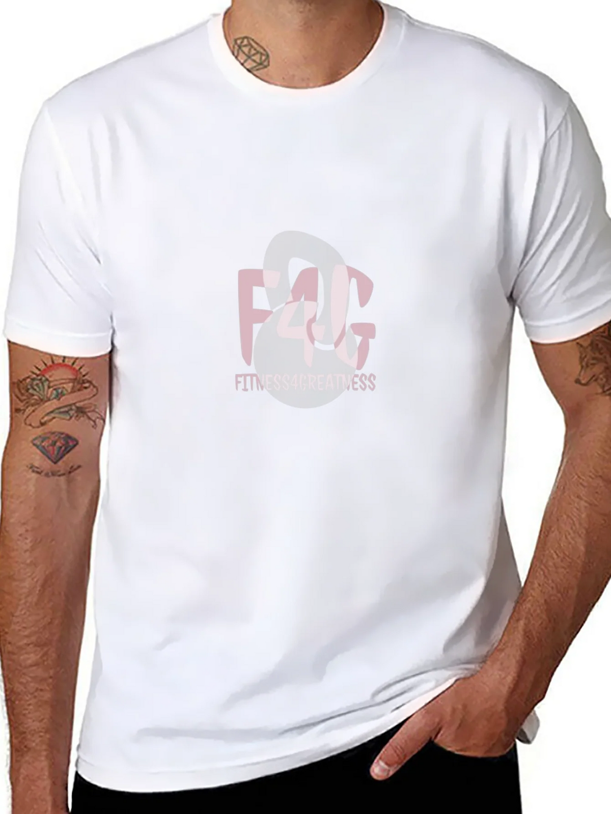 F4G Fitness4Greatness Black Graphic T-Shirt product image 3