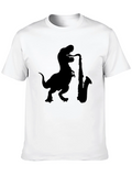 Dino Sax T-Shirt - Cool Graphic Tee product image 1
