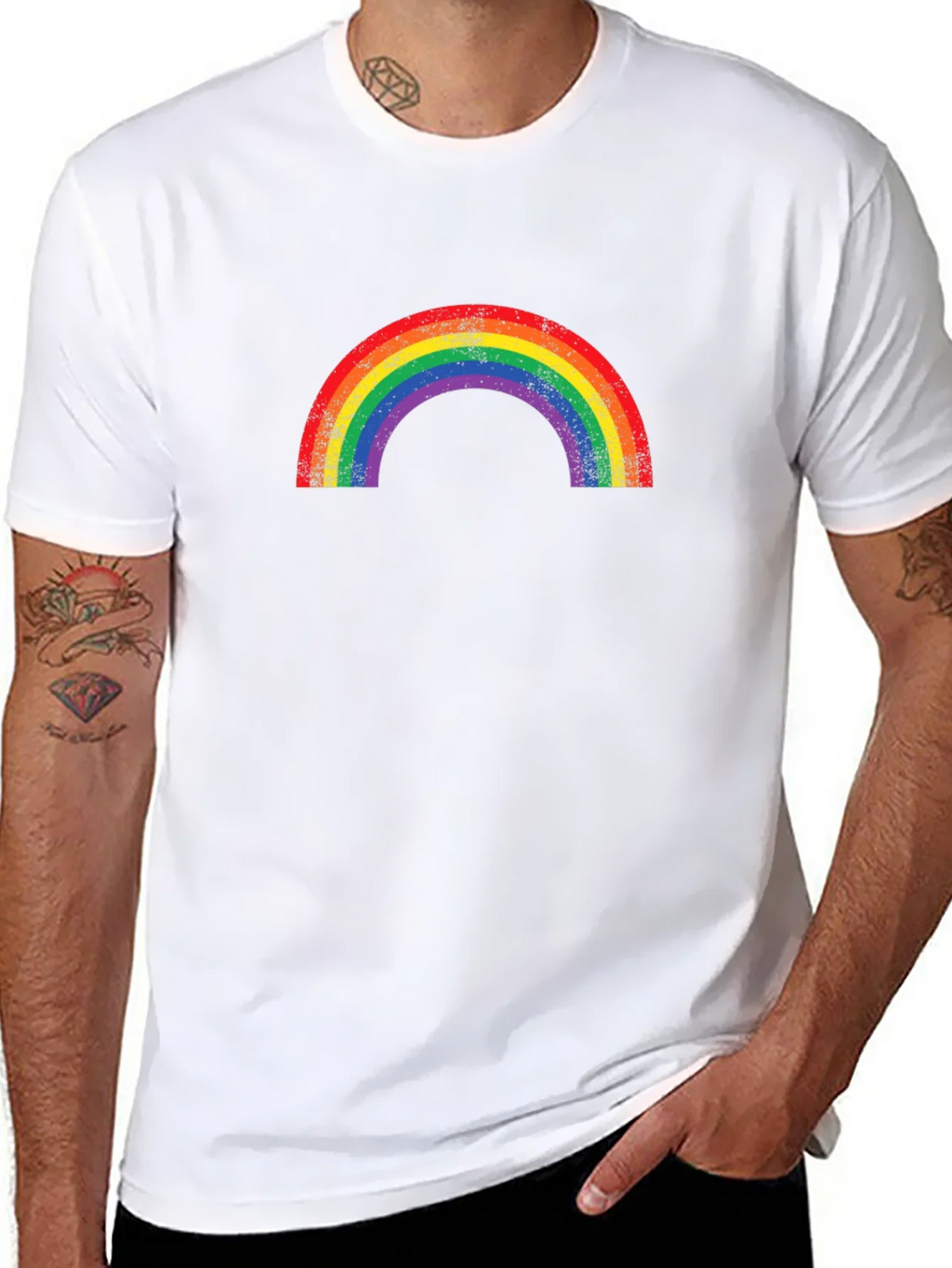 Rainbow Graphic T-Shirt - Prideful and Stylish product image 7