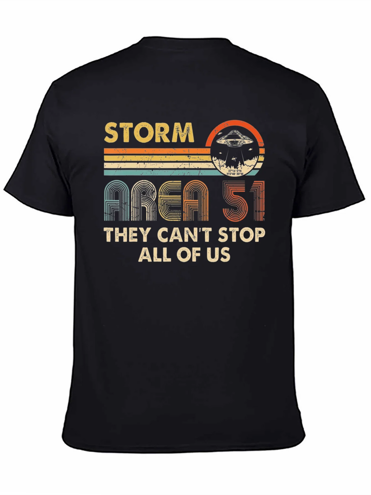 Storm Area 51 Retro UFO Graphic T-Shirt product image 4