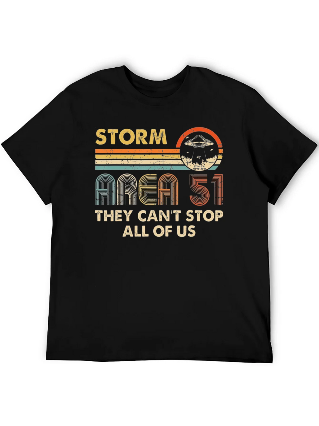 Storm Area 51 Retro UFO Graphic T-Shirt product image 5