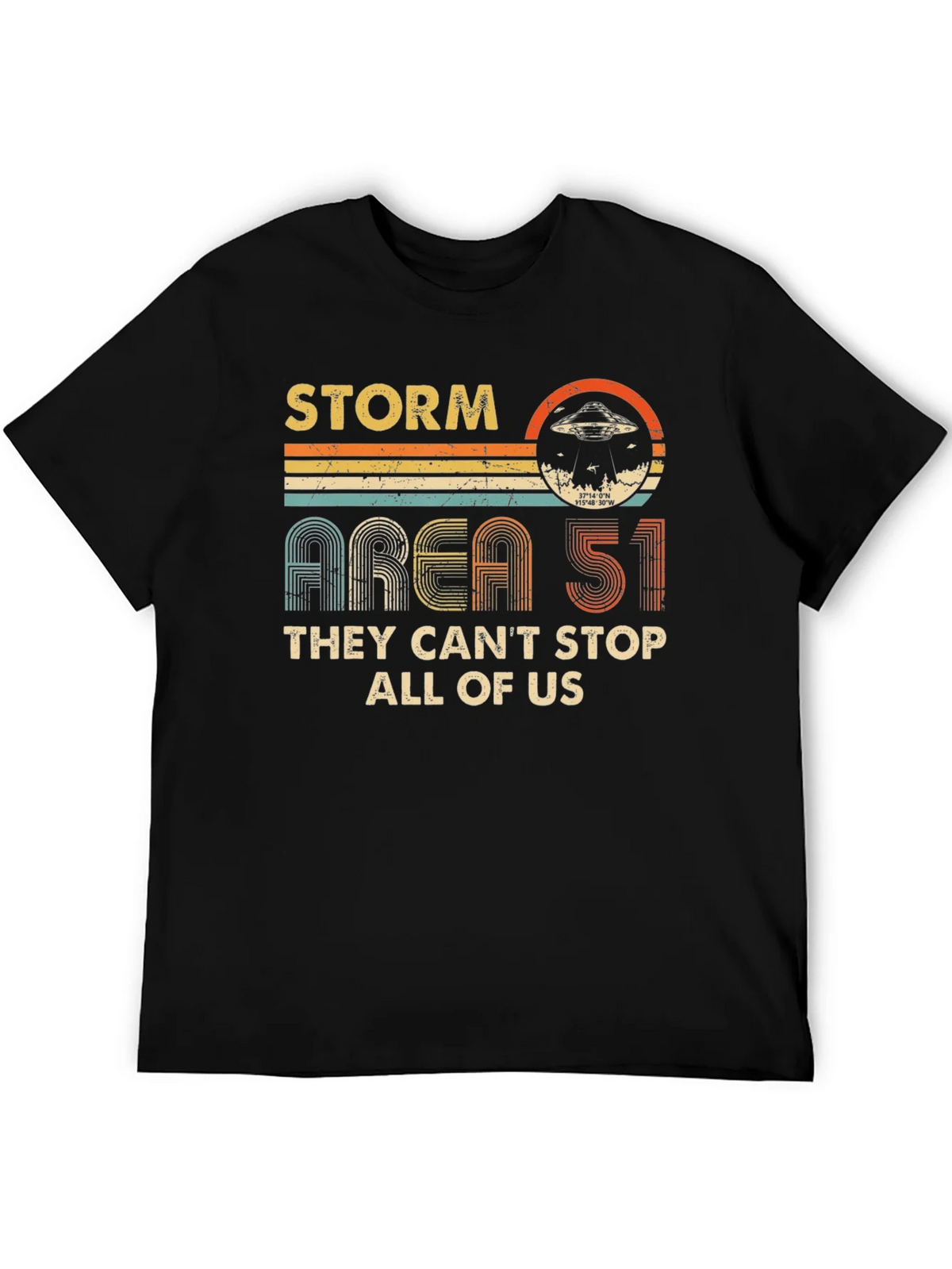 Storm Area 51 Retro UFO Graphic T-Shirt product image 5