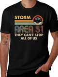 Storm Area 51 Retro UFO Graphic T-Shirt product image 1