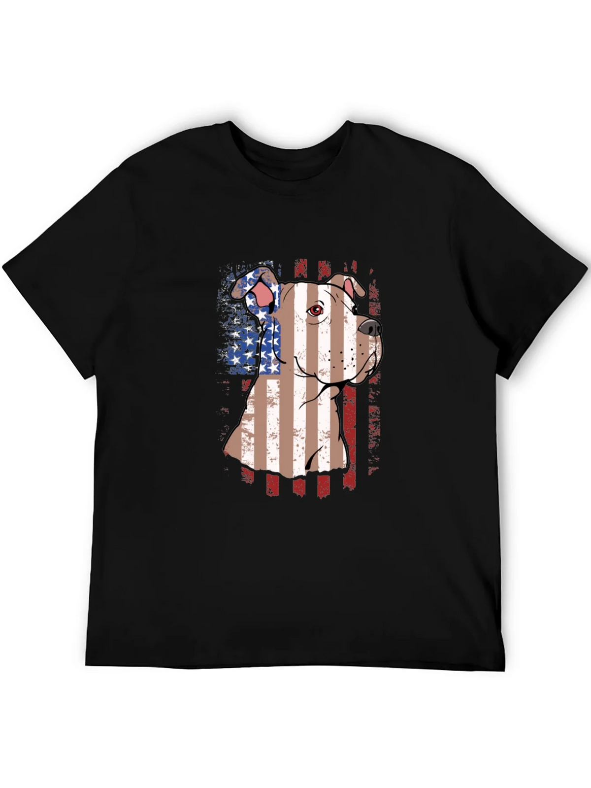 American Pit Bull Dog Patriotic T-Shirt product image 5