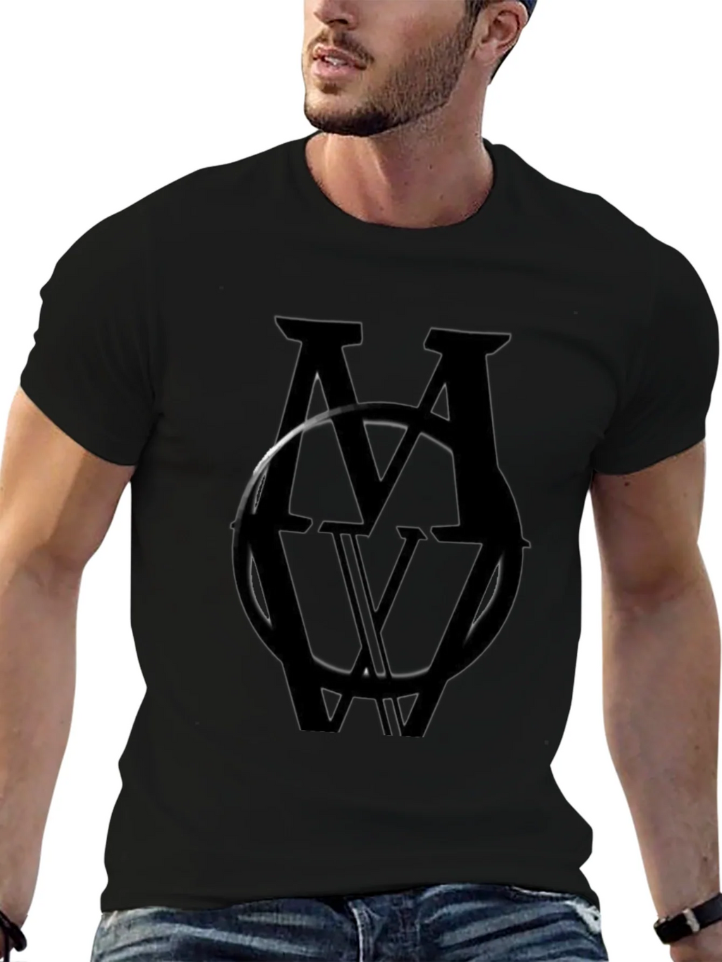 Monochromatic MV Logo Black T-Shirt product image 6