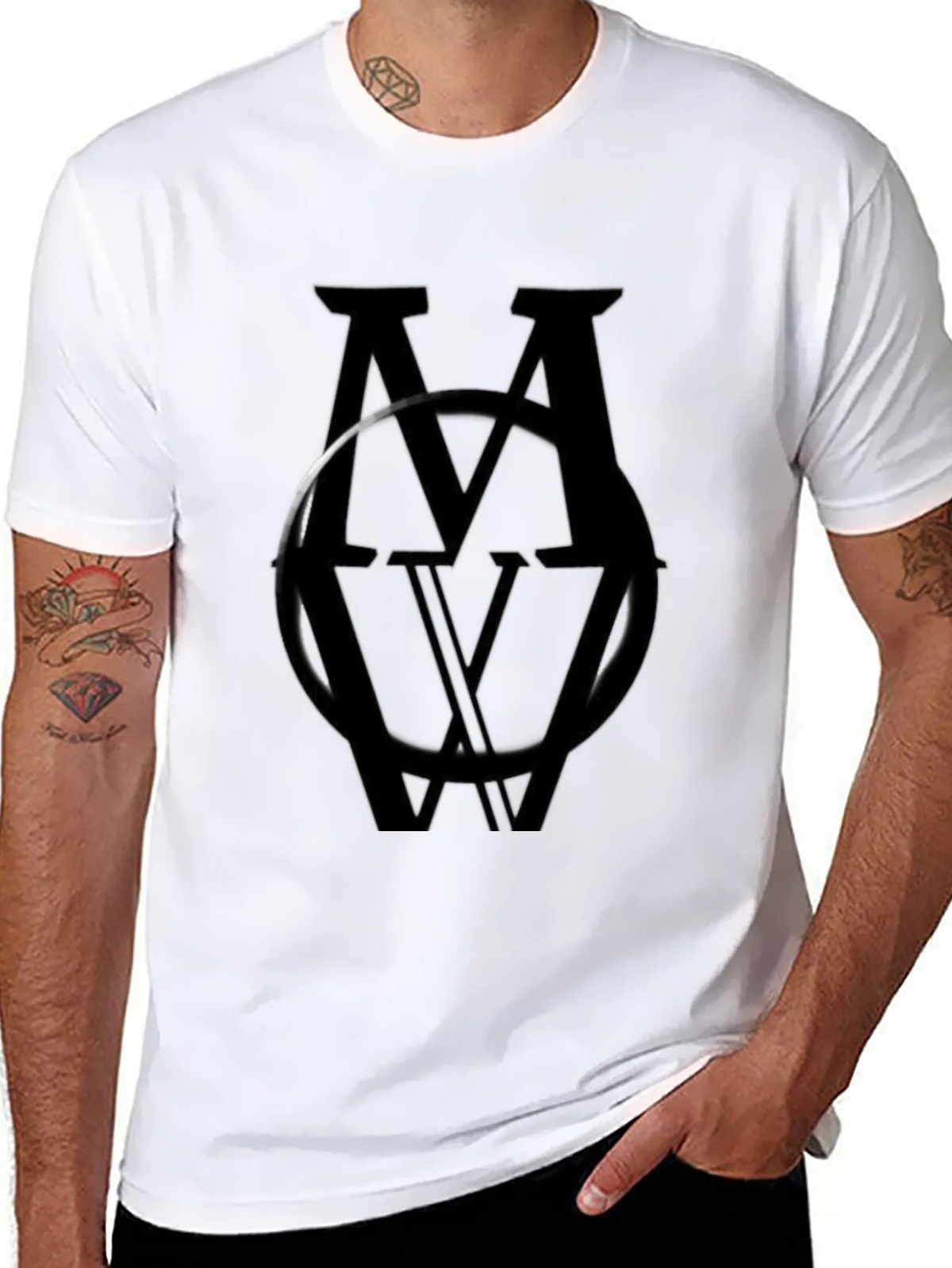Monochromatic MV Logo Black T-Shirt product image 7