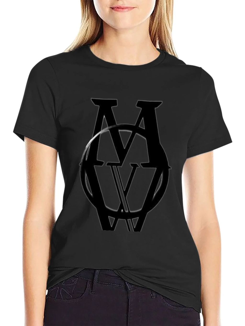 Monochromatic MV Logo Black T-Shirt product image 2