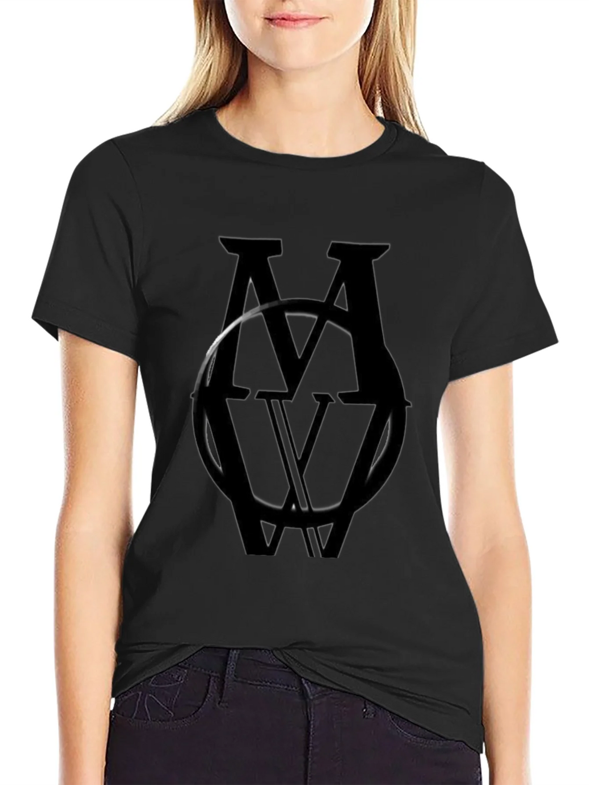 Monochromatic MV Logo Black T-Shirt product image 2