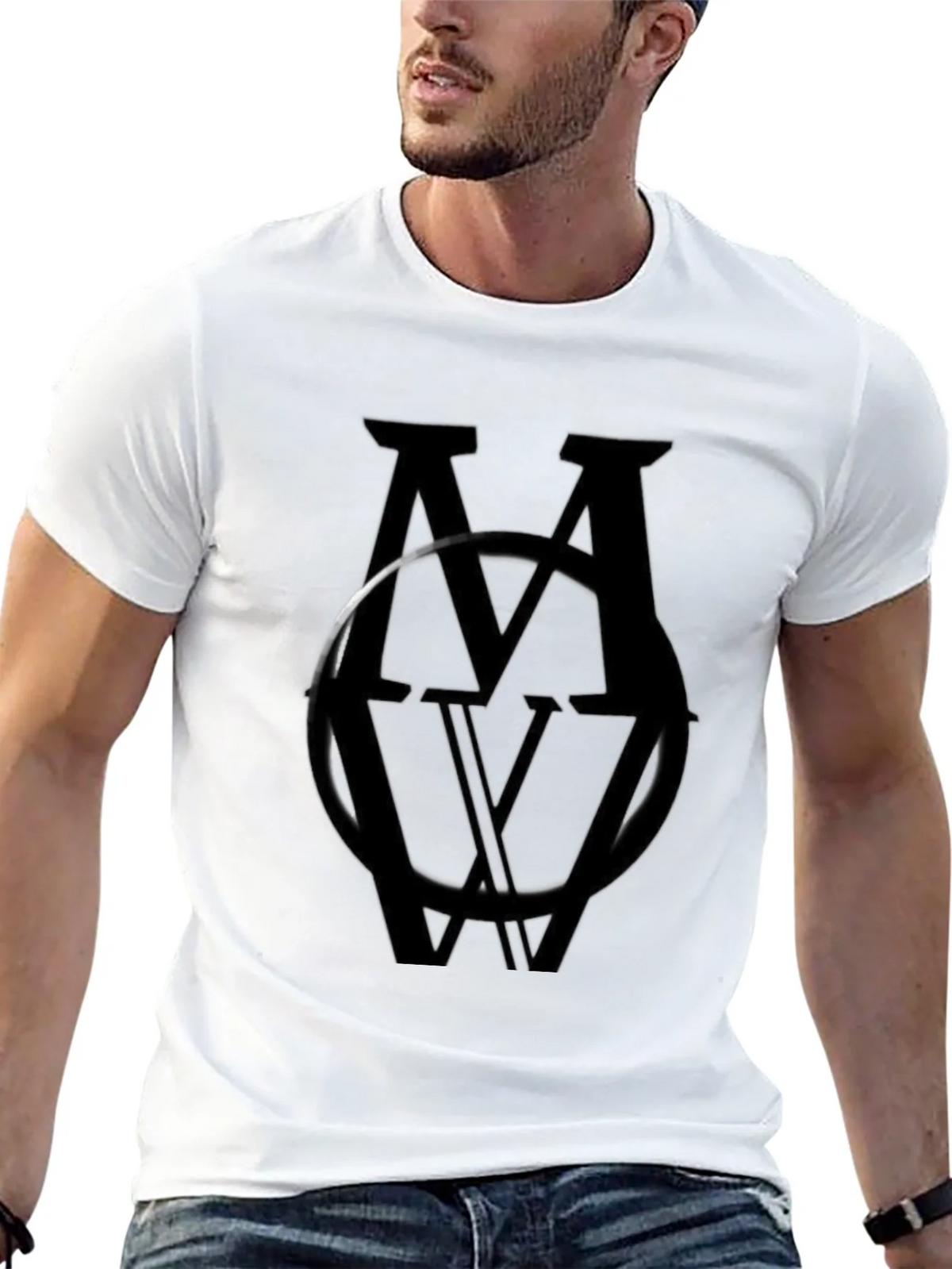 Monochromatic MV Logo Black T-Shirt product image 12