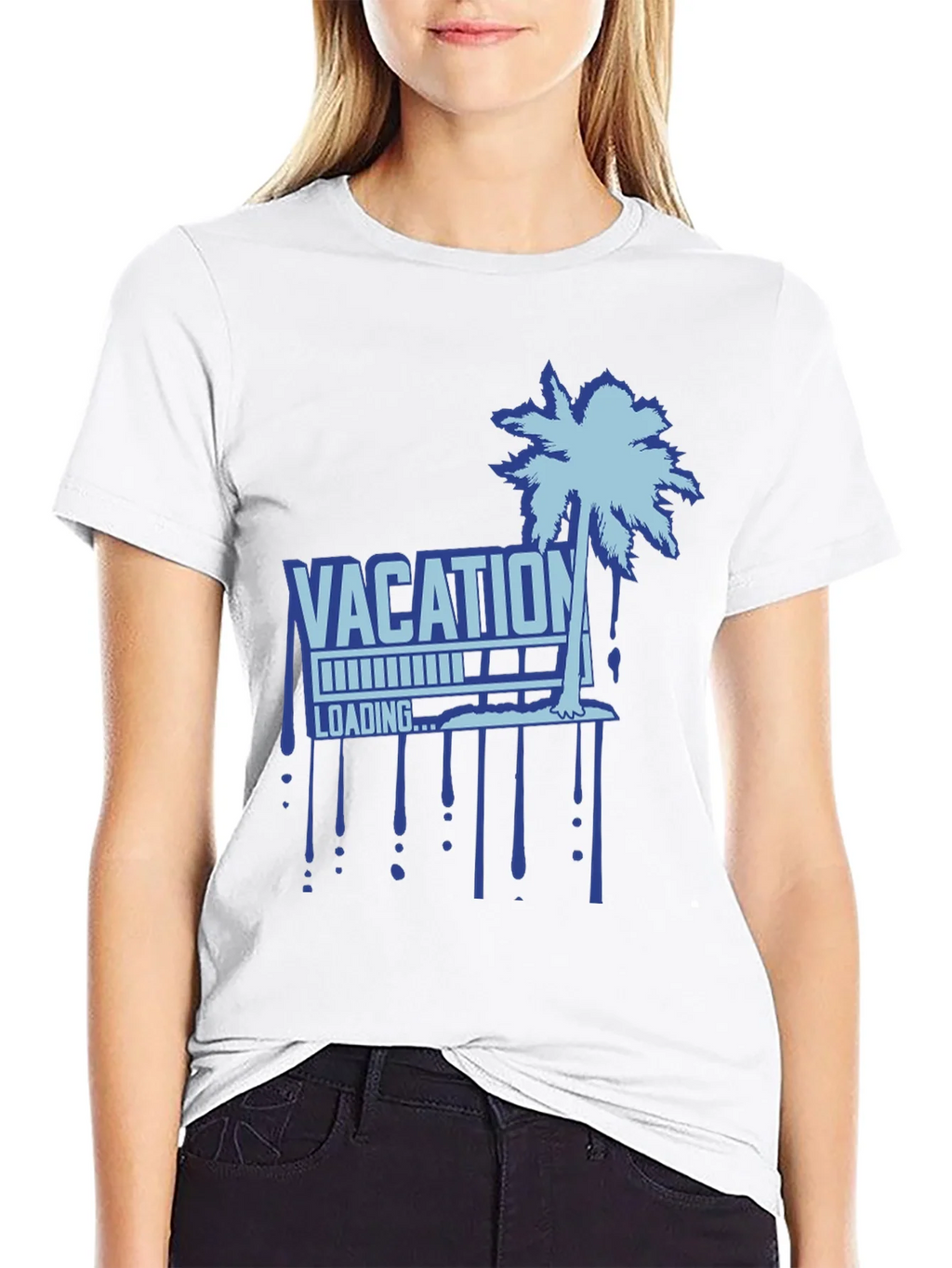 Vacation Loading Palm Tree Graphic T-Shirt product image 8