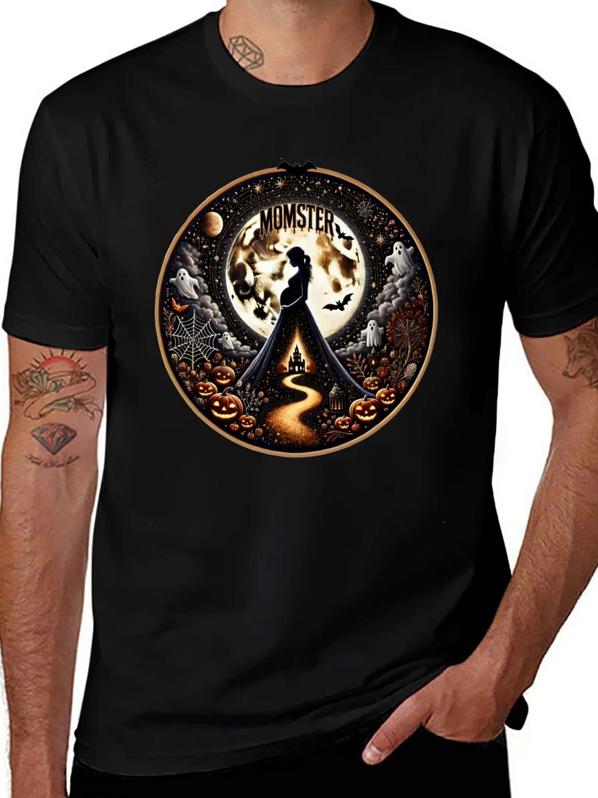 Momster Halloween Pregnancy T-Shirt product image 1