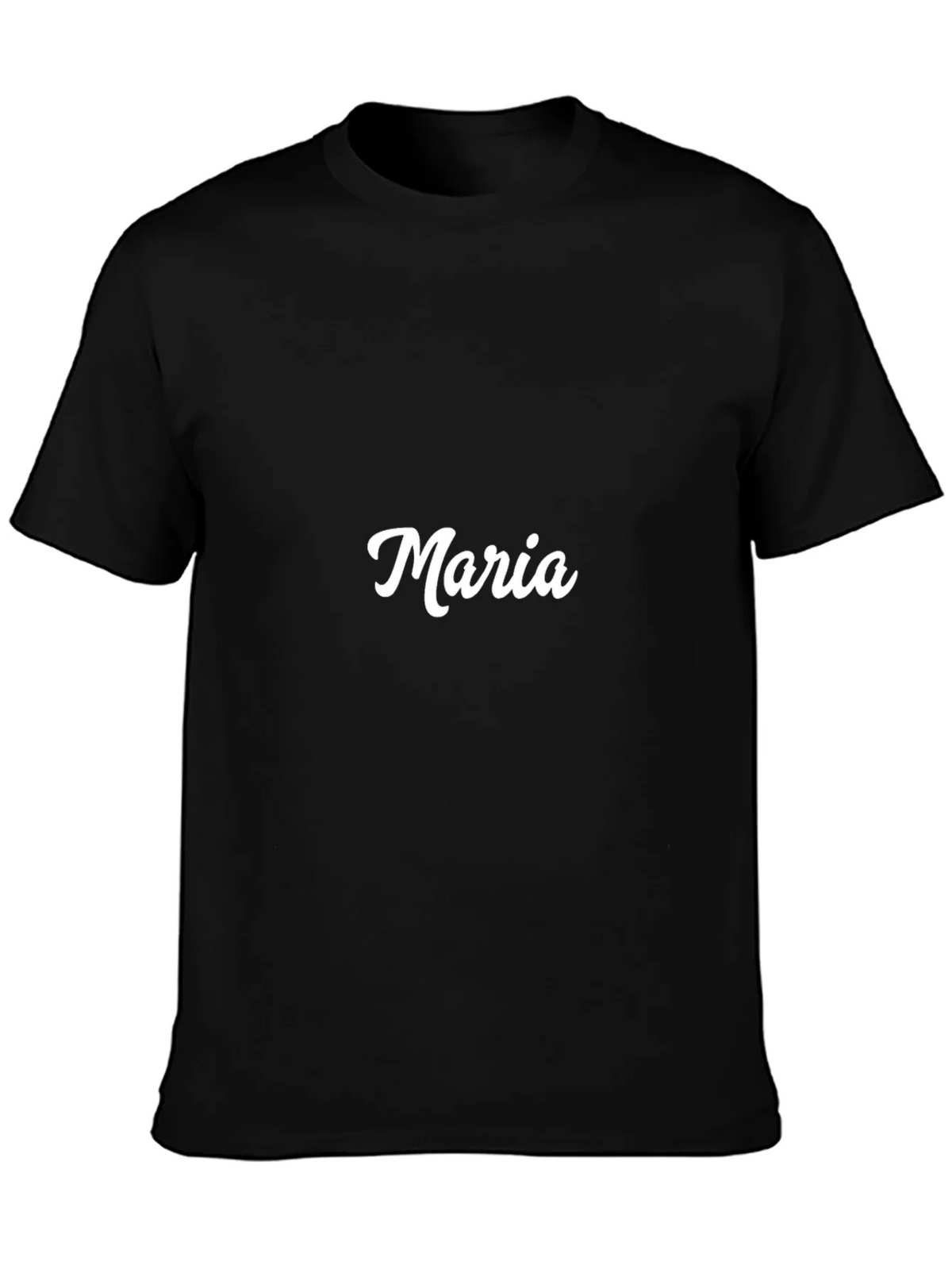 Maria Custom Name Black T-Shirt product image 3