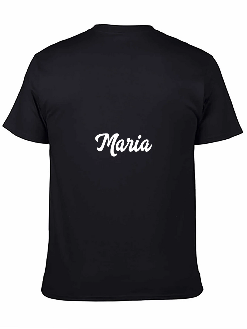 Maria Custom Name Black T-Shirt product image 4