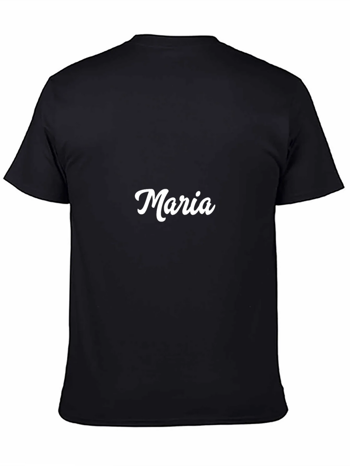 Maria Custom Name Black T-Shirt product image 4