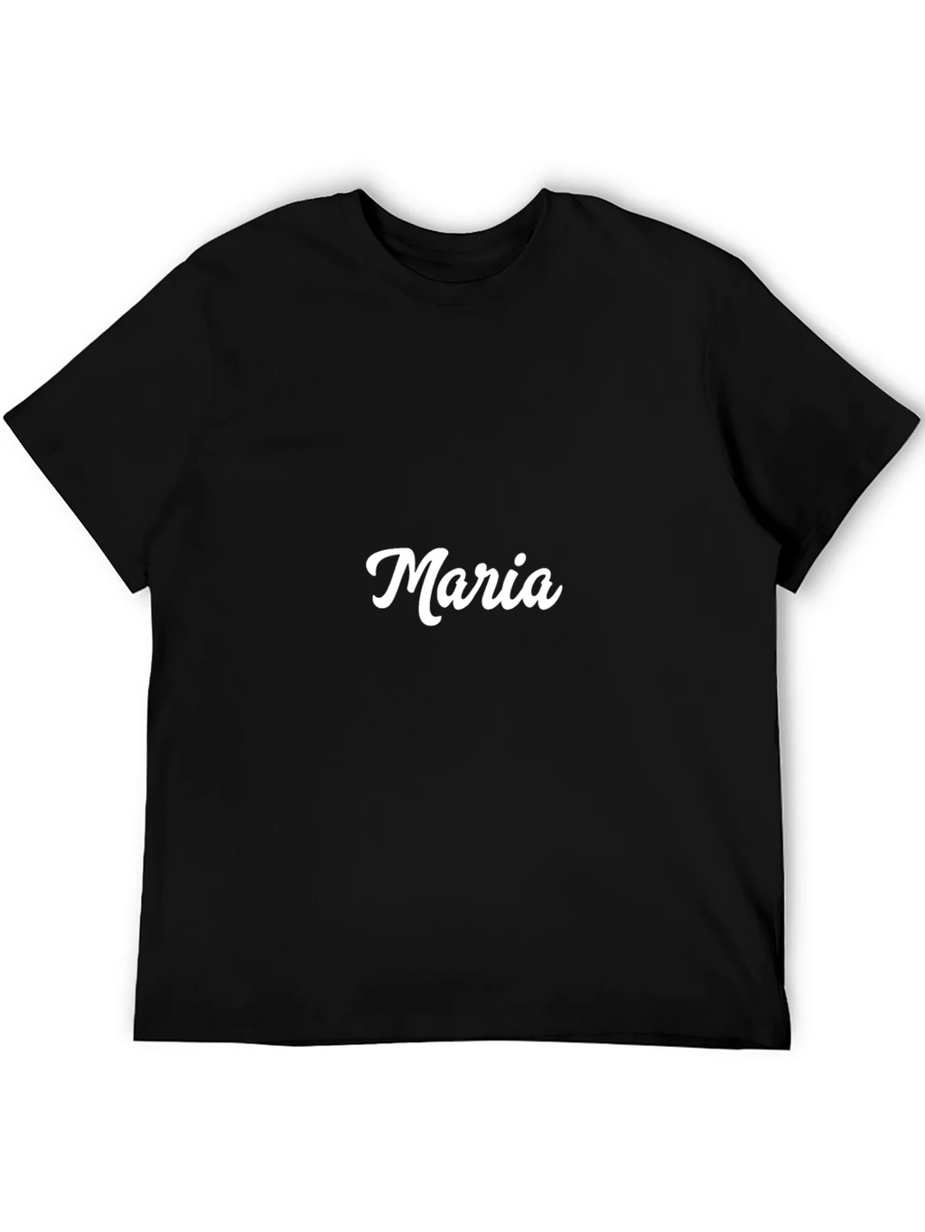 Maria Custom Name Black T-Shirt product image 5