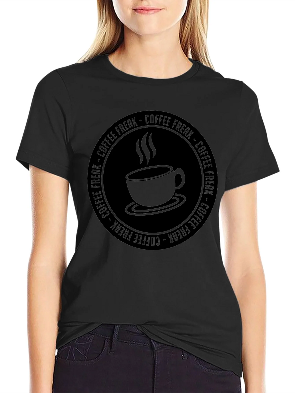Coffee Freak Graphic T-Shirt - Black product image 2