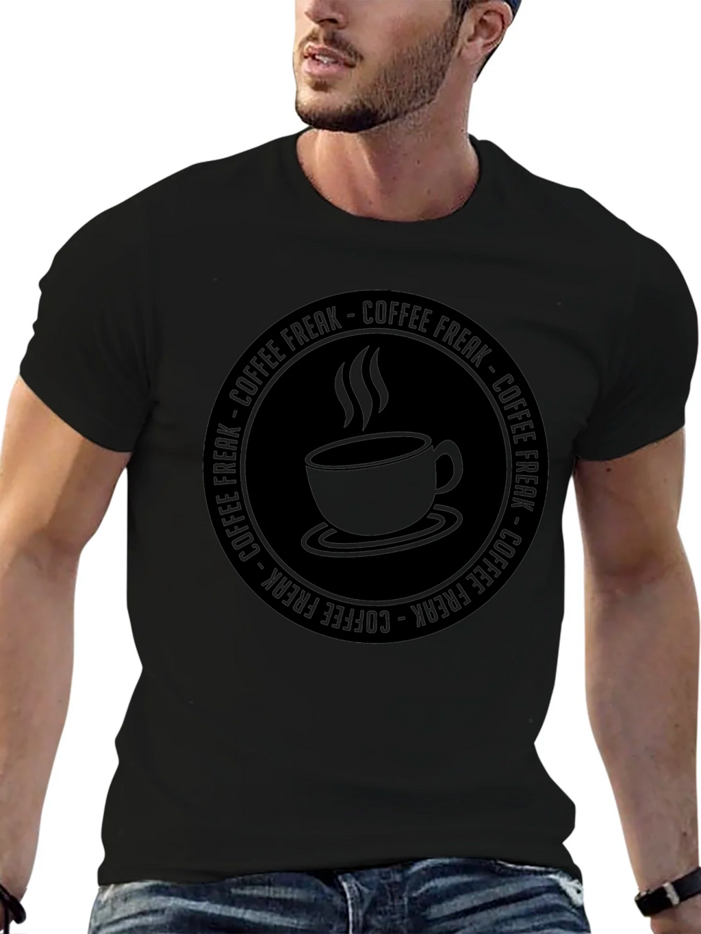 Coffee Freak Graphic T-Shirt - Black product image 6