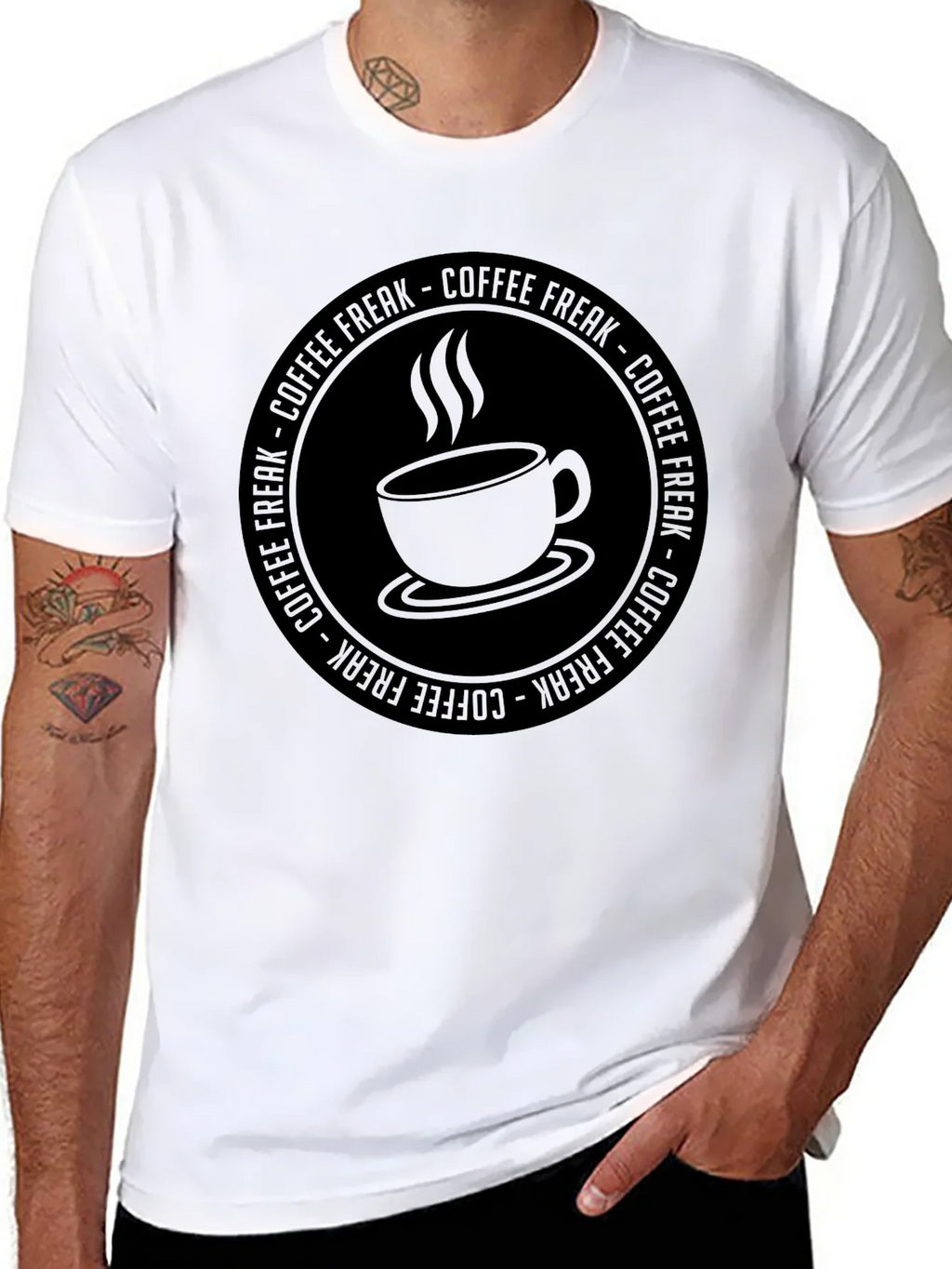 Coffee Freak Graphic T-Shirt - Black product image 7