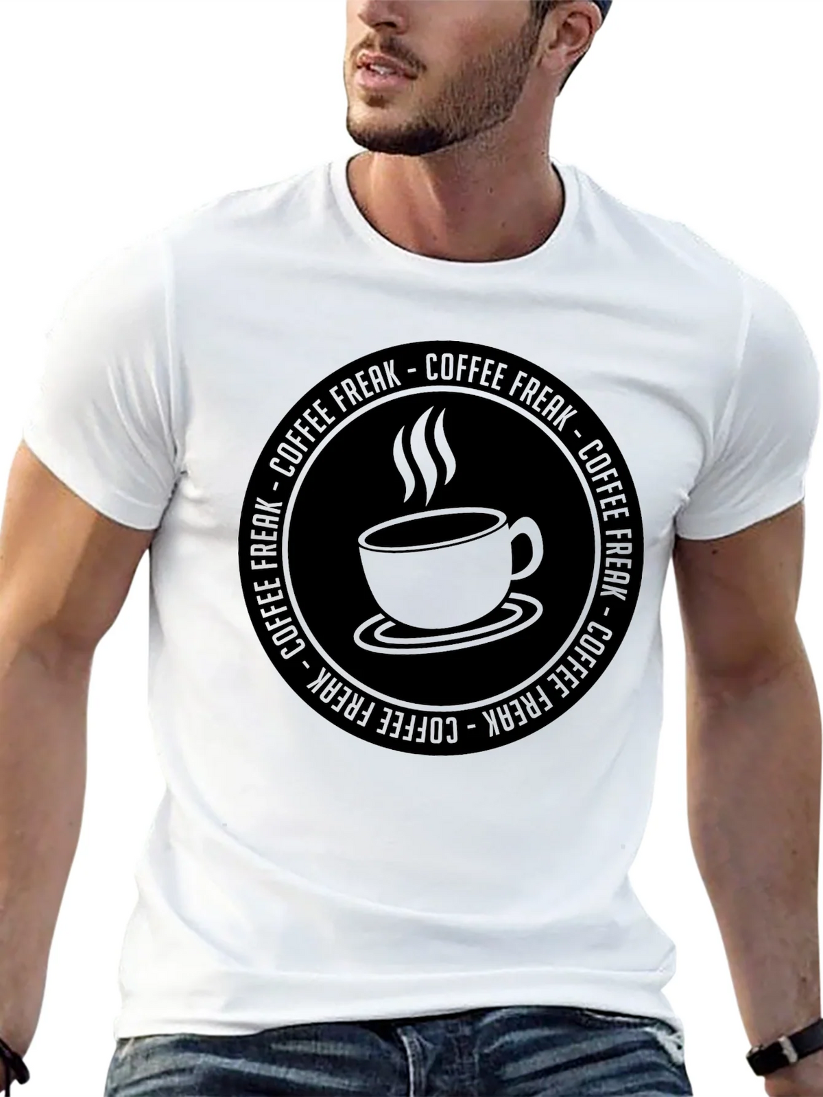 Coffee Freak Graphic T-Shirt - Black product image 12