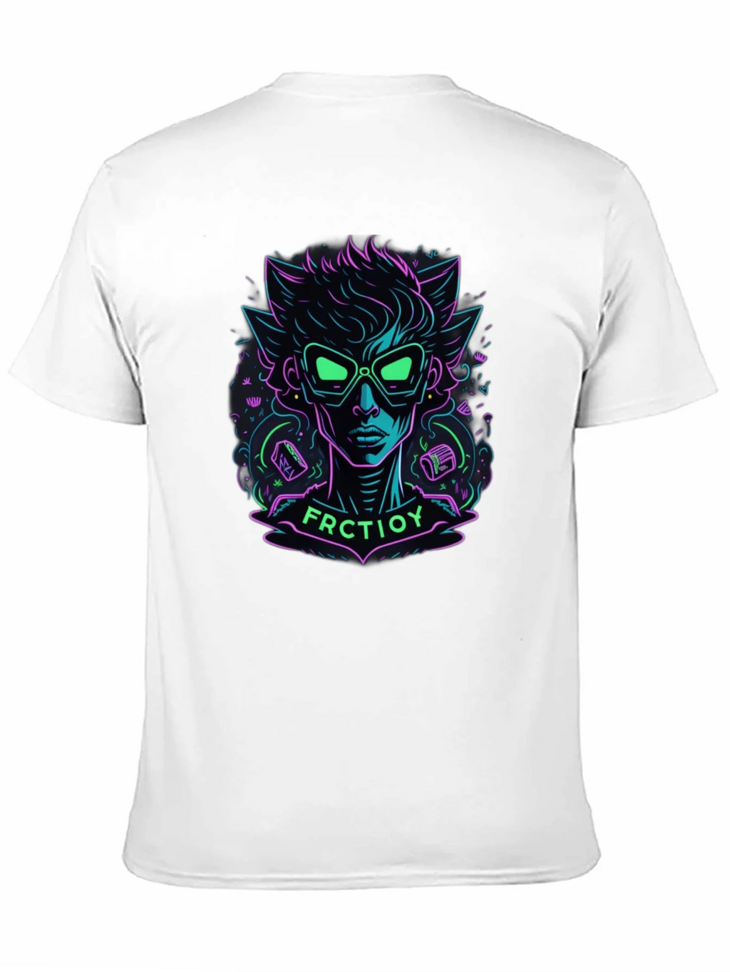 Neon Cartoon Character Graphic Tee product image 10