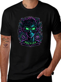 Neon Cartoon Character Graphic Tee product image 1