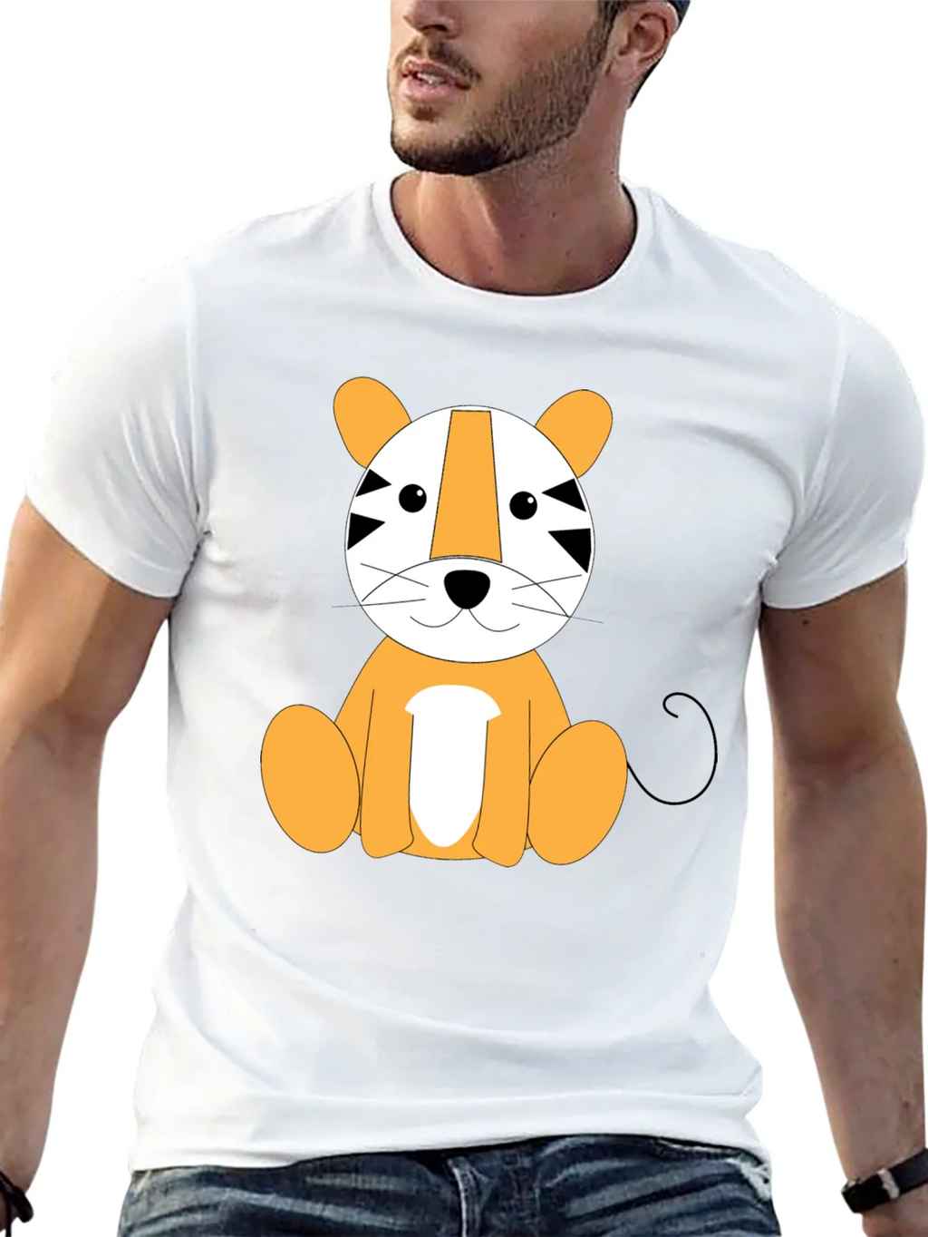 Cute Cartoon Tiger Graphic T-Shirt product image 11