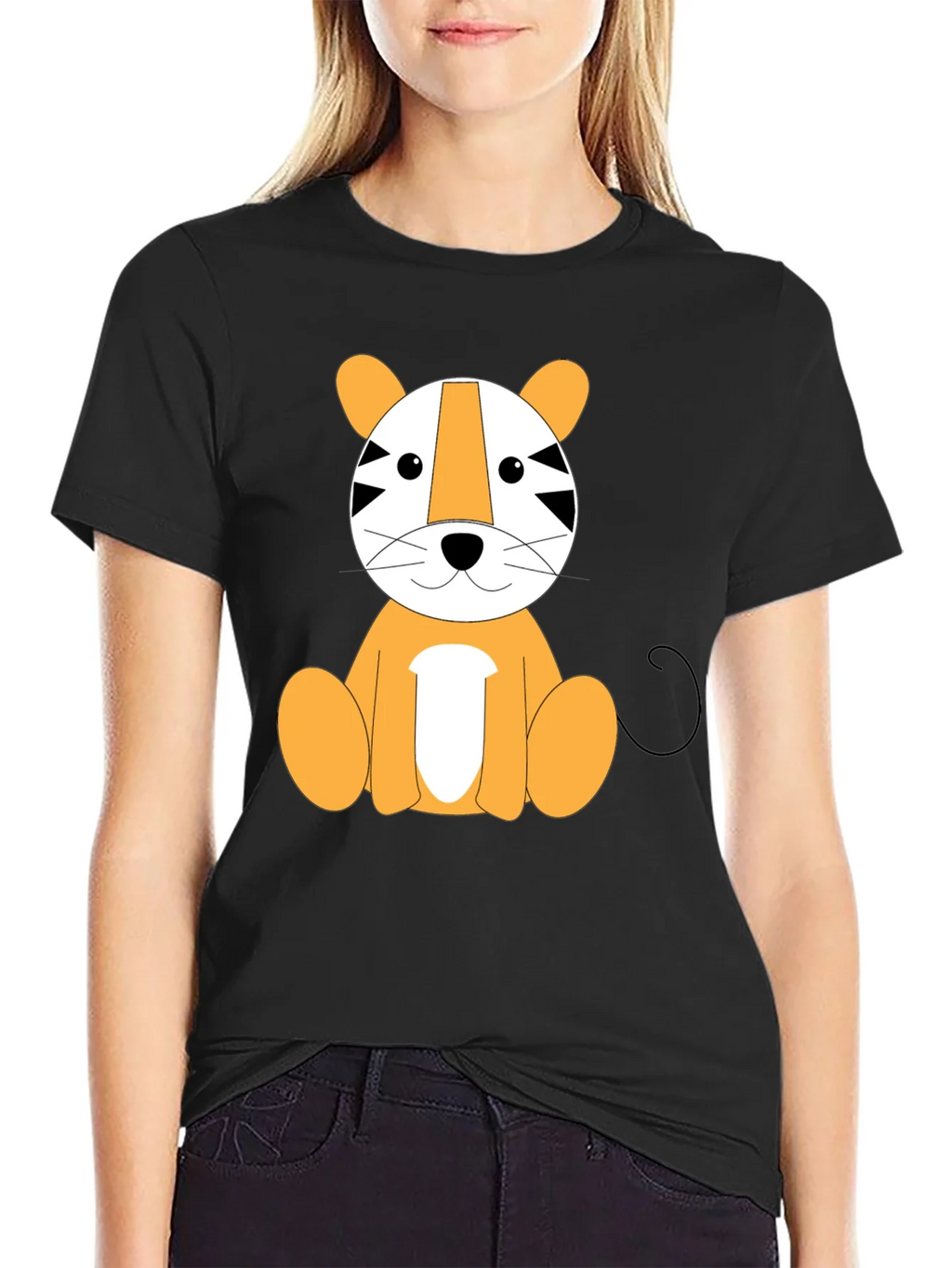 Cute Cartoon Tiger Graphic T-Shirt product image 2