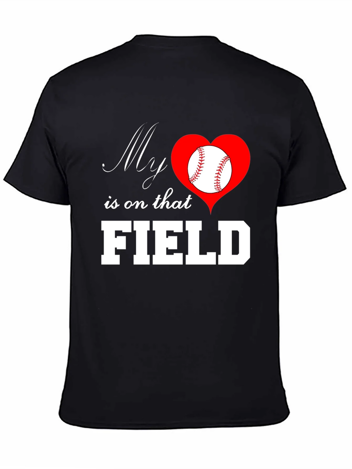 Baseball Mom T-Shirt: My Heart is on That Field product image 4