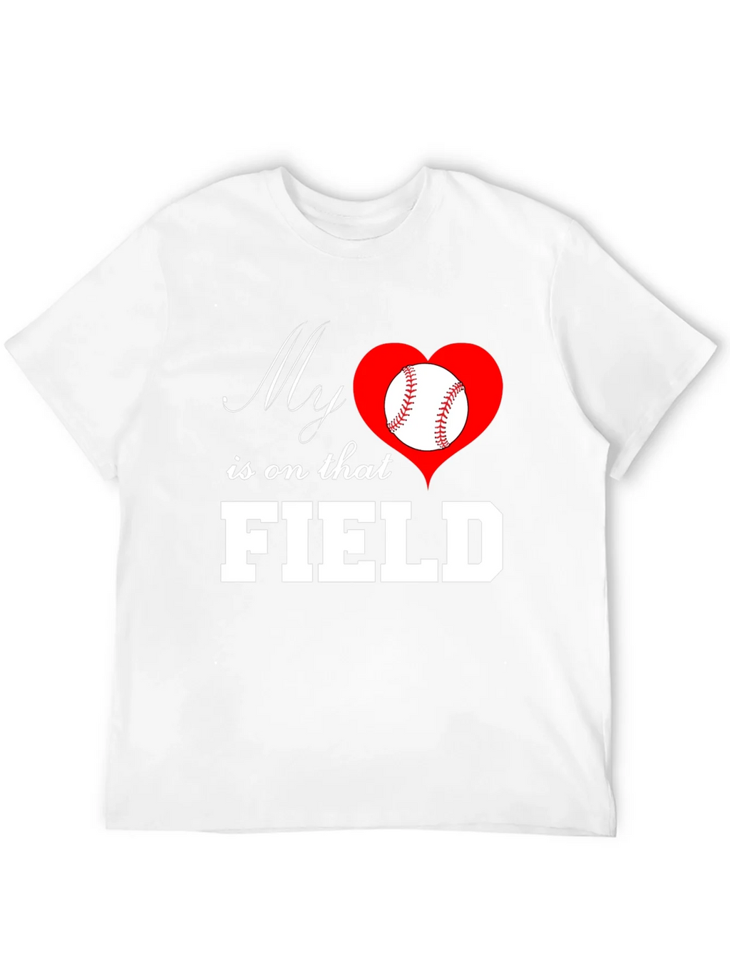 Baseball Mom T-Shirt: My Heart is on That Field product image 11