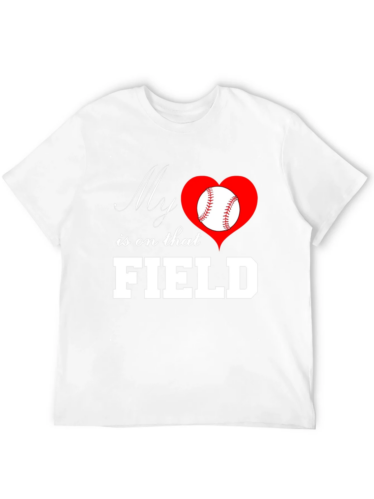 Baseball Mom T-Shirt: My Heart is on That Field product image 11